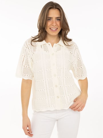 Zwillingsherz Poloshirt in Creme