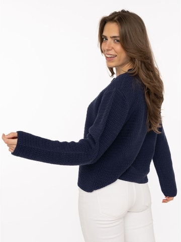 Zwillingsherz Cardigan in Dunkelblau