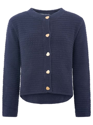 Zwillingsherz Cardigan in Dunkelblau