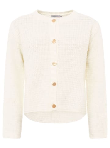 Zwillingsherz Kardigan w kolorze kremowym
