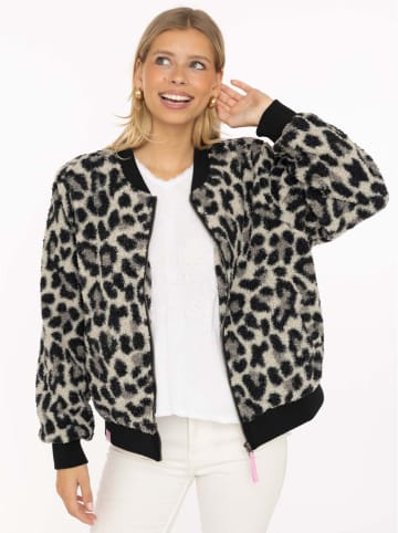 Zwillingsherz Blouson "Classic Leo" in Grau/ Schwarz