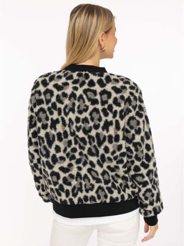 Zwillingsherz Blouson "Classic Leo" in Grau/ Schwarz