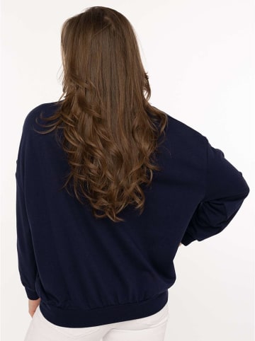 Zwillingsherz Sweatshirt "Feel Good Club" donkerblauw