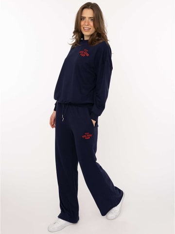 Zwillingsherz Sweatshirt "Feel Good Club" donkerblauw