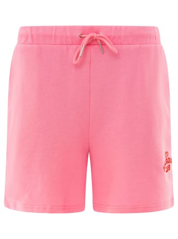 Zwillingsherz Sweatshort "Feel Good Club" lichtroze