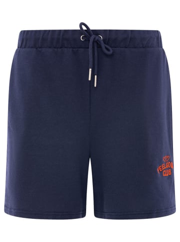 Zwillingsherz Szorty dresowe "Feel Good Club" w kolorze granatowym