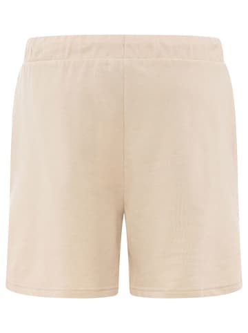 Zwillingsherz Sweatshorts "Feel Good Club" in Beige