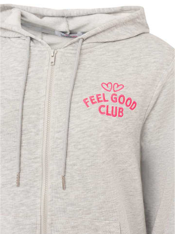 Zwillingsherz Bluza "Feel Good Club" w kolorze szarym
