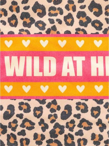 Zwillingsherz Shopper "Wild at Heart" meerkleurig - (B)36 x (H)46 cm