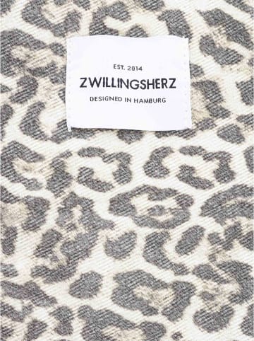 Zwillingsherz Shopper in Grau - (B)43 x (H)33 cm
