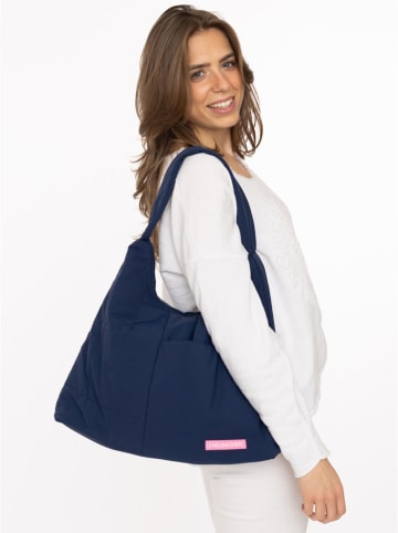 Zwillingsherz Shopper bag w kolorze granatowym - 45 x 30 cm