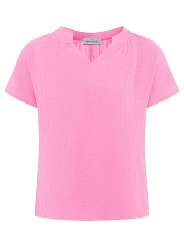 Zwillingsherz Musselin-Bluse in Pink