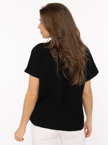 Zwillingsherz Mousseline blouse zwart