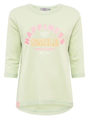 Zwillingsherz Longsleeve "Smile" groen