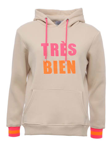 Zwillingsherz Hoodie "Keira" in Beige