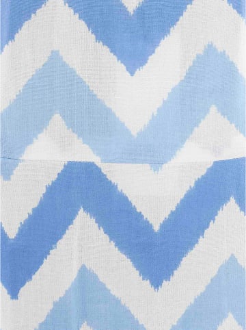 Zwillingsherz Kleid "Zick-Zack" in Hellblau/ Blau