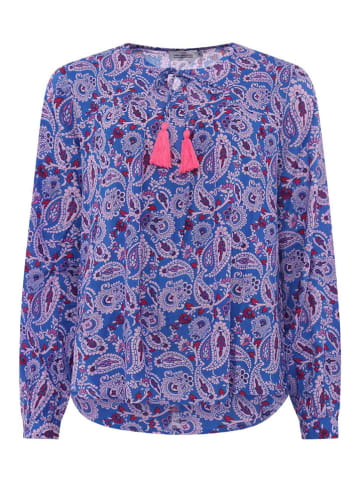 Zwillingsherz Bluse "Paisley Traum" in Blau