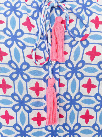 Zwillingsherz Jurk "Grafisch Classic" blauw