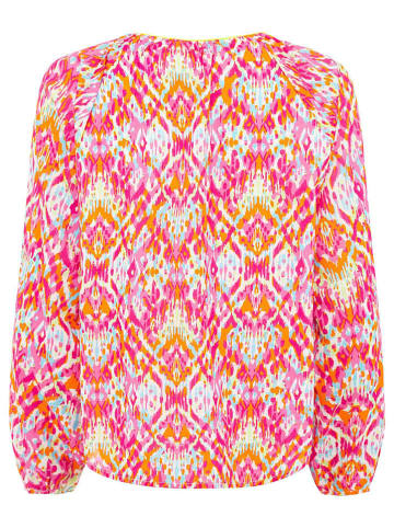 Zwillingsherz Bluse "Ethno Print" in Pink/ Orange
