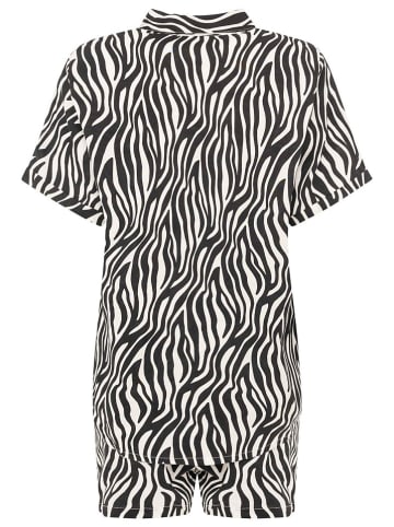 Zwillingsherz 2tlg. Outfit "Zebra Print" in Schwarz/ Weiß