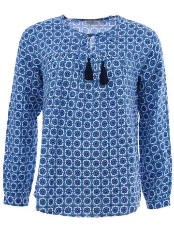 Zwillingsherz Bluse "Yumi" in Blau