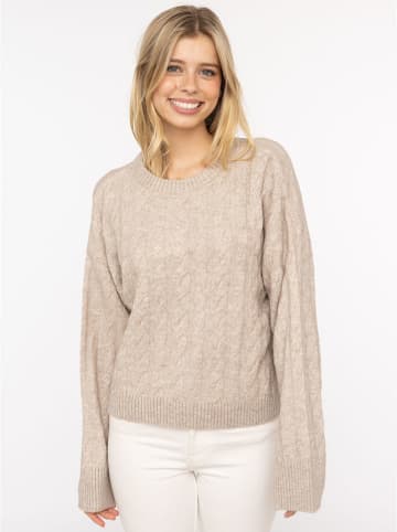 Zwillingsherz Sweter w kolorze beżowym