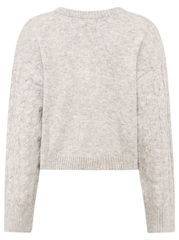 Zwillingsherz Sweter w kolorze szarym