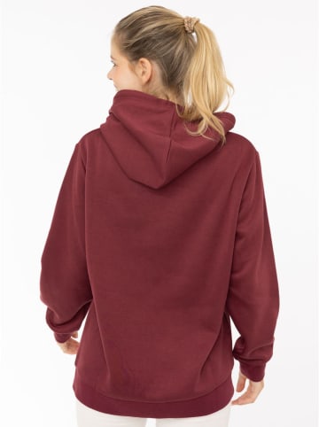 Zwillingsherz Bluza "Happiness Vibes" w kolorze bordowym