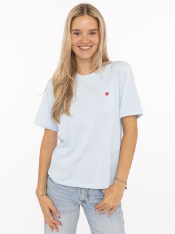 Zwillingsherz Shirt "Herz" lichtblauw