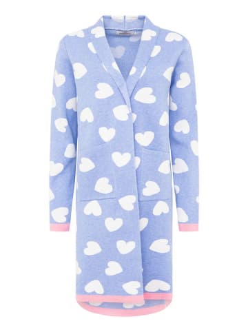 Zwillingsherz Cardigan in Hellblau