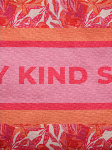 Zwillingsherz Shopper rood/lichtroze/oranje - (B)45 x (H)38 x (T)17 cm