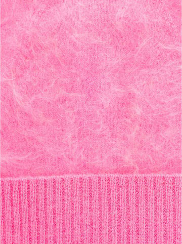 Zwillingsherz Kaschmir-Mütze in Pink