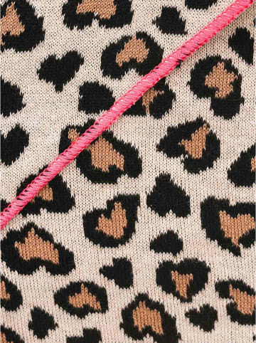 Zwillingsherz Dreieckstuch "Leo Herzi" in Hellbraun/ Creme - (L)200 x (B)100 cm