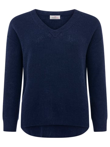 Zwillingsherz Kaschmir-Pullover in Dunkelblau