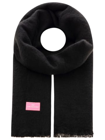Zwillingsherz Schal "Flauschig" in Schwarz - (L)180 x (B)60 cm