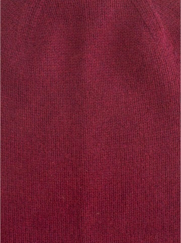 Zwillingsherz Kaschmir-Beanie in Bordeaux