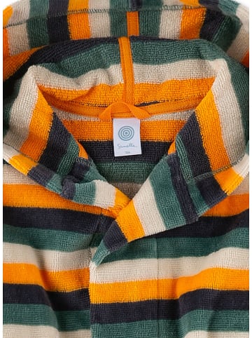 Sanetta Bademantel in Orange/ Grün