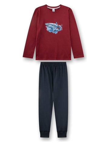 Sanetta Pyjama rood/donkerblauw