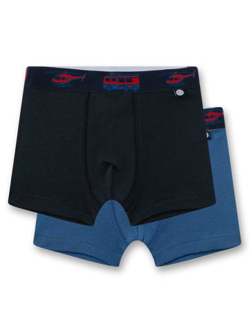 Sanetta 2er-Set: Boxershorts in Dunkelblau/ Blau