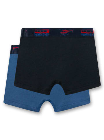 Sanetta 2-delige set: boxershorts donkerblauw/blauw