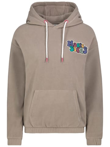 Sublevel Fleecehoodie in Hellbraun