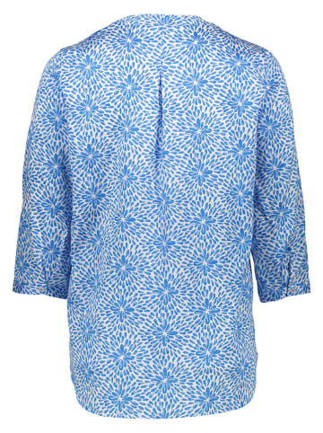 Eterna Bluse in Blau/ Weiß