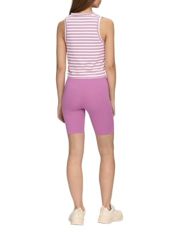 QS by S. Oliver Top in Lila/ Weiß