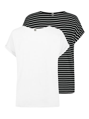 Sublevel 2-delige set: shirts wit/zwart