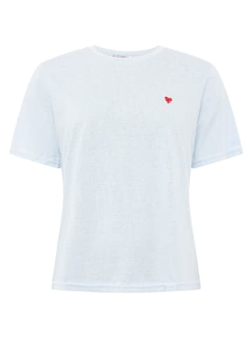 Zwillingsherz Shirt "Herz" in Hellblau