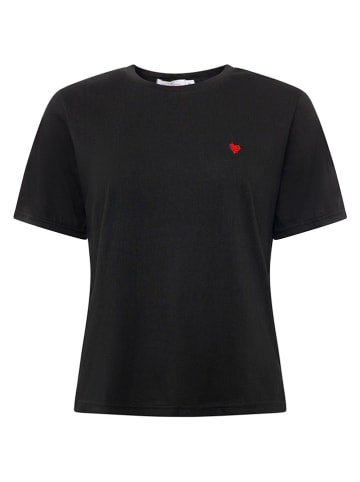 Zwillingsherz Shirt "Herz" in Schwarz