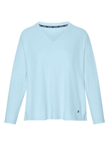 Naturana Pyjama-Oberteil in Hellblau