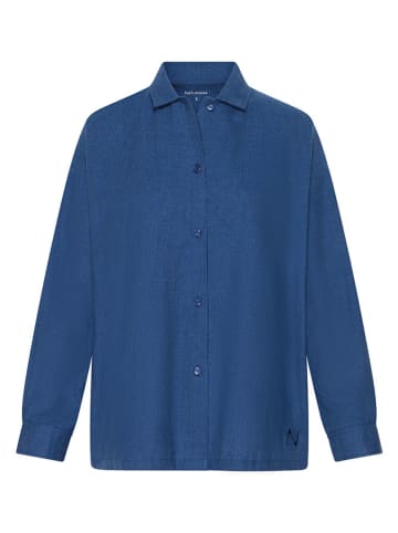 Naturana Pyjama-Oberteil in Blau
