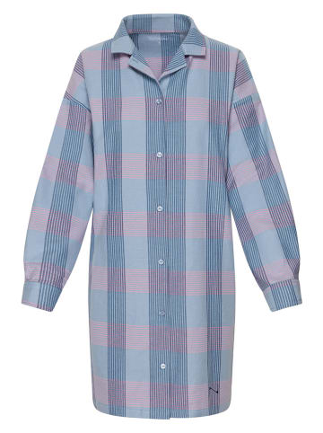 Naturana Nachthemd in Blau/ Rosa