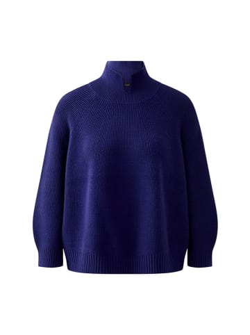 Oui Rollkragenpullover in Blau